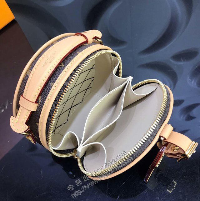 路易威登女包 M44699 頂級原單 Mini Boite Chapeau手袋 經典老花款 LV圓餅包 LV斜跨女包  ydh2923